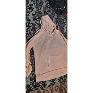 Weatherproof Vintage Peach Sheer Hoodie Size Medium